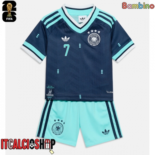 Germania Kai Havertz #7 Seconda Maglia Bambino Mondiali 2026 Manica Corta (+ Pantaloni corti)